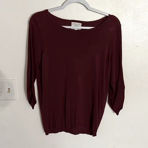 Burgundy sweater
